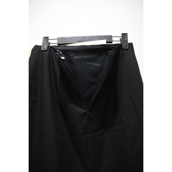 Tiffany & Co. Womens Size 6 Black Midi Pencil Skirt Side Slit Academia Corporate - Picture 3 of 7